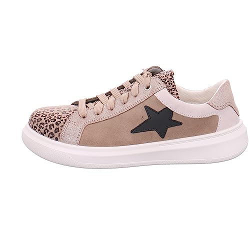 Superfit Mädchen Cosmo Sneaker, Beige Weiß 4000, 39 EU von Superfit