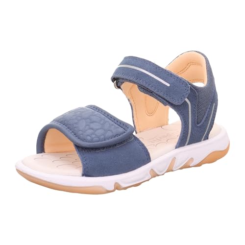 Superfit Pebbles Sandale, Blau/Orange 8000, 29 EU Weit von Superfit