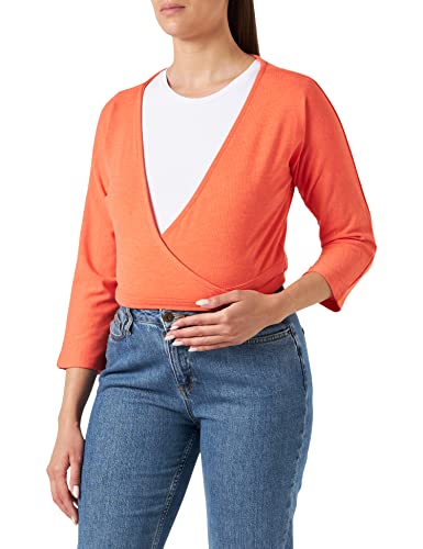 Supermom Damen Cardigan Foscoe 3/4 Sleeve Strickjacke, Living Coral - N066, 36 EU von Supermom