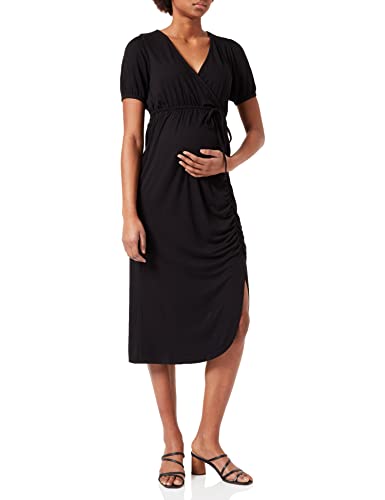 Supermom Damen Dress Nursing Short Sleeve Black Kleid, Black-P090, M von Supermom