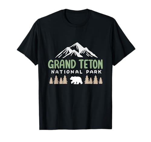 Grand Teton National Park US Wyoming Mountain Herren Damen Kinder T-Shirt Grand Teton National Park US Wyoming Mountain Herren Damen Kinder T-Shirt von Support USA National Parks Conservation Apparel