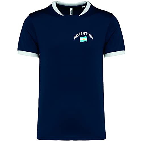 Supportershop Herren Argentinien T-Shirt, Marineblau, XXXXL von Supportershop