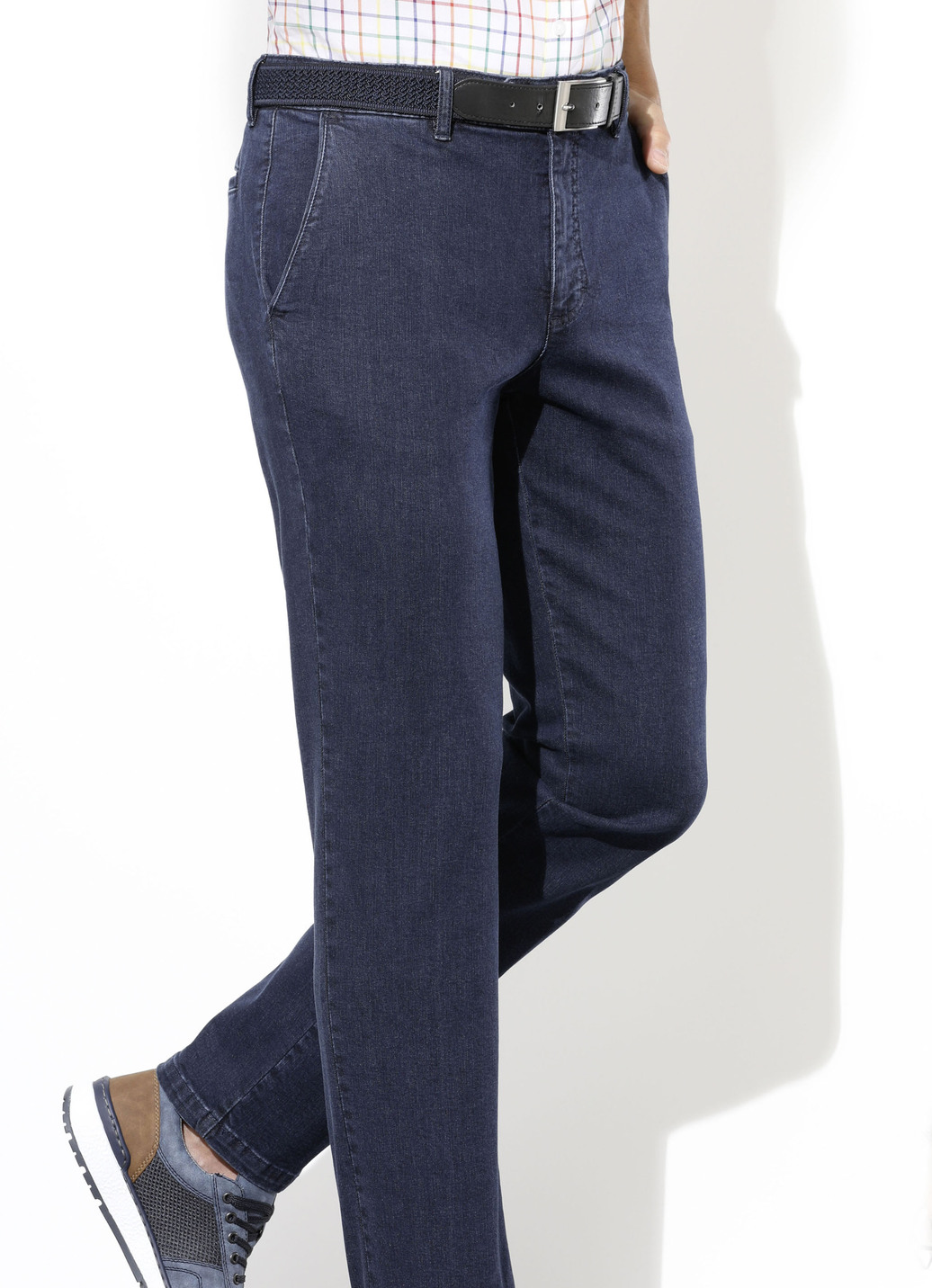 Superstretch-Jeans von "Suprax" in 4 Farben, Dunkelblau, Größe 25 von Suprax