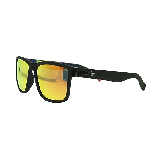 SURF MONKEY Sonnenbrille für Herren und Damen, polarisiert, für Erwachsene, Schwarz / Orange von Surf Monkey
