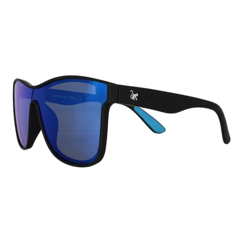 Surf Monkey Polarisierte Sonnenbrille für Damen und Herren, UV400, BPA-frei, Schwarz/Blau von Surf Monkey