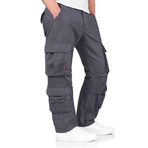 Surplus Raw Vintage Airborne Slimmy Herren Cargo Vintage Hose, Anthrazit, S Surplus Raw Vintage Airborne Slimmy Herren Cargo Vintage Hose, Anthrazit, S von Surplus Raw Vintage