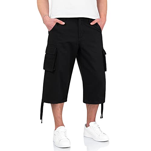 Surplus Raw Vintage Herren Cargo Trooper Legend 3/4 Shorts, schwarz, 5XL von Surplus Raw Vintage