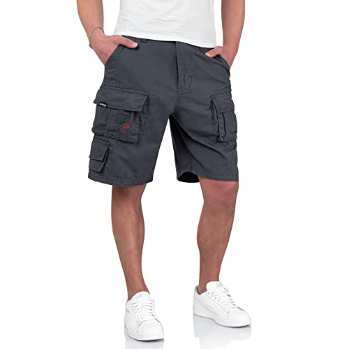 Surplus Raw Vintage Herren Cargo Trooper Shorts, anthrazit, L von Surplus Raw Vintage