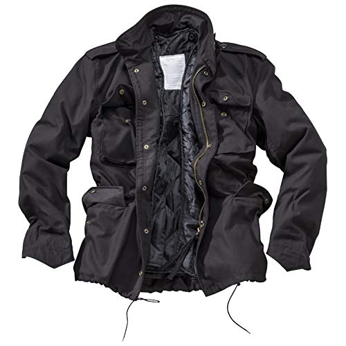 Surplus Raw Vintage M65 Herren Outdoor Feldjacke Parka gefüttert, schwarz, XXL von Surplus Raw Vintage