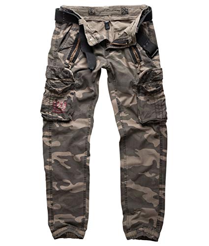 Surplus Raw Vintage Royal Traveler Slimmy Trousers, royalcamo, XXL Surplus Raw Vintage Royal Traveler Slimmy Trousers, royalcamo, XXL von Surplus Raw Vintage