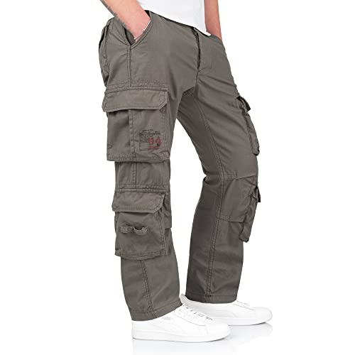 Surplus Raw Vintage Airborne Slimmy Herren Cargo Vintage Hose, Oliv, XL Surplus Raw Vintage Airborne Slimmy Herren Cargo Vintage Hose, Oliv, XL von Surplus Raw Vintage