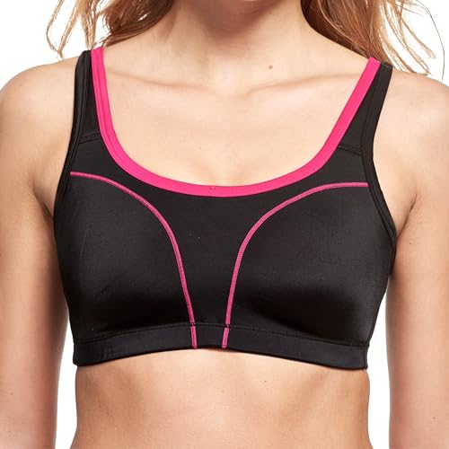 SUSA Damen 7897 Sport-BH, schwarz-pink, (Herstellergröße: 95A) von Susa