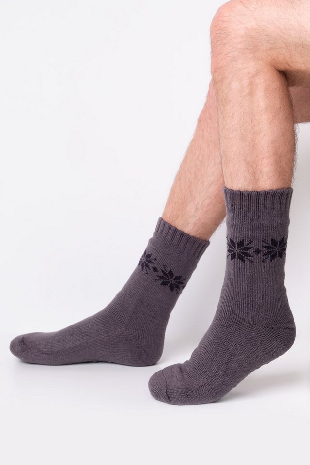 Susa Socken Herren Kuschelsocken dunkelgrau 113-B von Susa