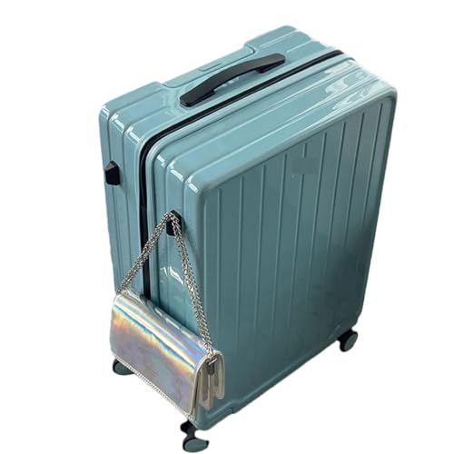 Herren Damen Studenten Trolley Koffer 20/24/28 Boarding Case Fashion PC Koffer, blau, 66 cm von Suwequest