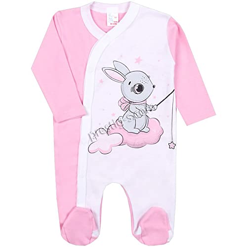 Baby Strampler | Mädchen | Langarm | 100% Baumwolle | Overall | Spielanzug | Einteiler | Spielanzug | Body | Strampelanzug | Babykleidung | Spieler (62, Rosa 1) von Svetli