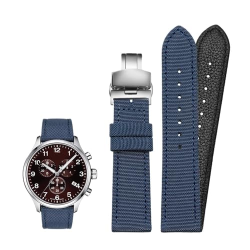 18 mm 19 mm 20 mm 21 mm 22 mm 23 mm 24 mm Nylon-Canvas-Uhrenarmband, universelles Armband for Männer und Frauen, Sport, passend for Tissot, passend for Timex, passend for Seiko-Uhren (Color : Blue-si von Svincoter