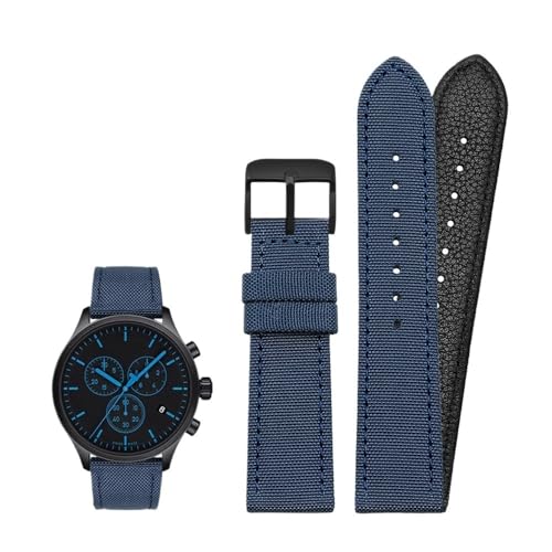 18 mm 19 mm 20 mm 21 mm 22 mm 23 mm 24 mm Nylon-Canvas-Uhrenarmband, universelles Armband for Männer und Frauen, Sport, passend for Tissot, passend for Timex, passend for Seiko-Uhren (Color : Blue-bl von Svincoter