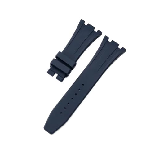 Passend for Seiko Ap Royal Oak Uhrenarmband, Silikon, Orange, Grün, Blau, 15400/26331/15500, wasserdicht, for Herren und Damen, Gummi, 27 mm, 28 mm (Color : Blue-No Buckle, Size : 26mm) von Svincoter