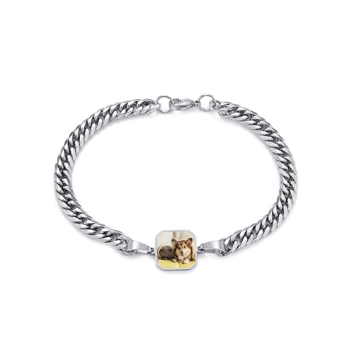 Svyqwmz Personalisiertes hitzeaktiviertes Foto Armband Paar Herz Anhänger Armbänder mit Bild innen Memorial Geschenk für Frauen Männer Freund Familie Svyqwmz Personalisiertes hitzeaktiviertes Foto Armband Paar Herz Anhänger Armbänder mit Bild innen Memorial Geschenk für Frauen Männer Freund Familie von Svyqwmz