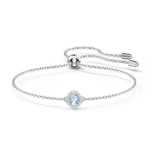 Swarovski Angelic Armband, Kissenschliff, Blau, Rhodiniert von Swarovski