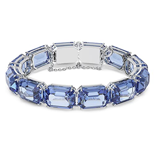 Swarovski Millenia Armband, Blauer und Rhodinierter Damenarmreif mit Strahlenden Swarovski Kristallen von Swarovski