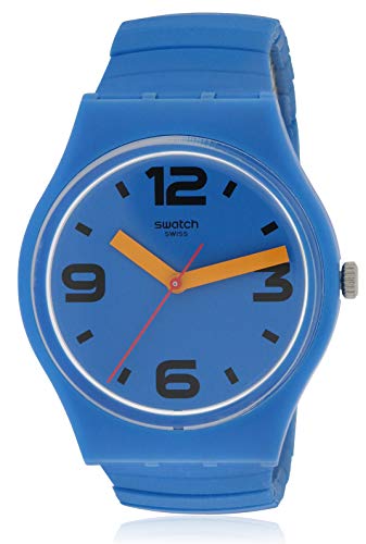 Swatch Herren Analog Quarz Uhr mit Silikon Armband GN251B von Swatch