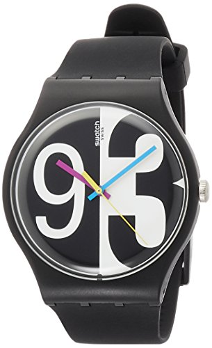 Swatch Herren Analog Quarz Uhr mit Silikon Armband SUOB141 von Swatch