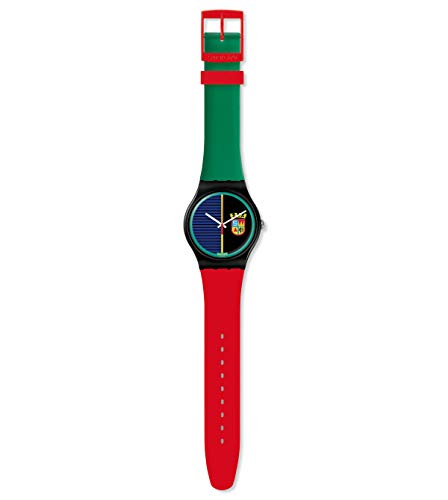 Swatch Herren Analog Quarz Uhr mit Silikon Armband SUOB169 von Swatch