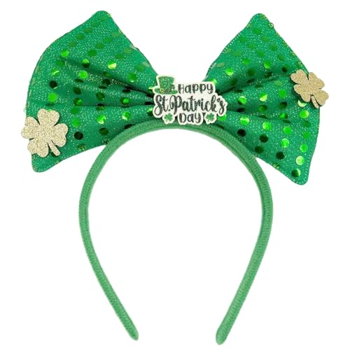 Patrick's Day Haarreif für Erwachsene, glänzendes Glitzer-Puder, irische Pailletten, Festival, Party, Haarreif für Teenager, Kopfschmuck, Patrick's Day Haarband von Swetopq