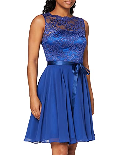 Swing Damen Kleid mit Floraler Spitze Blau (Royalblau 3333), 36 von Swing