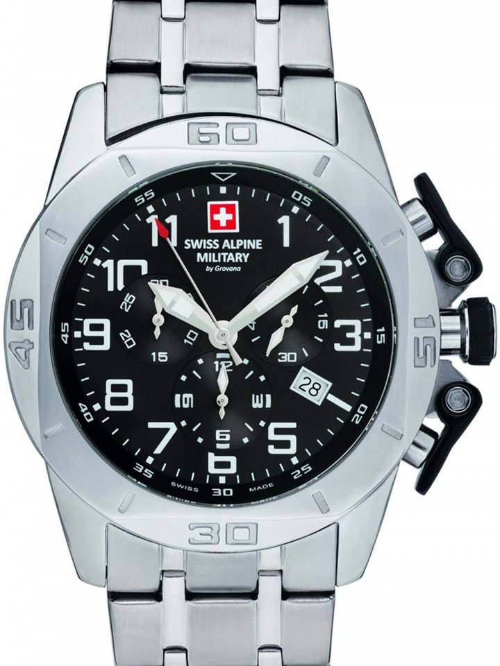 Swiss Alpine Military Quarzuhr Swiss Alpine Military 7063.9137 Chrono 45mm 10ATM von Swiss Alpine Military