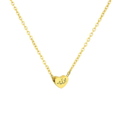 Halskette mit arabischem Symbol, Edelstahl, personalisierbar, einzigartige muslimische islamische Schlüsselbeinkette, Schmuck, 5199, Wie beschrieben von Sxett