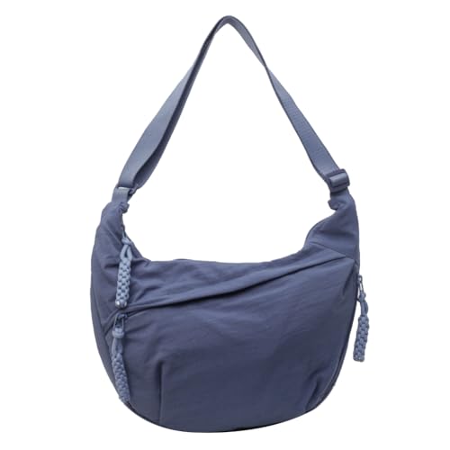 Sxett 2024 Tasche Knödeltaschen Schultertaschen Große Kapazität Crossbody Tasche für Mädchen Studenten Nylon Tasche, blau von Sxett