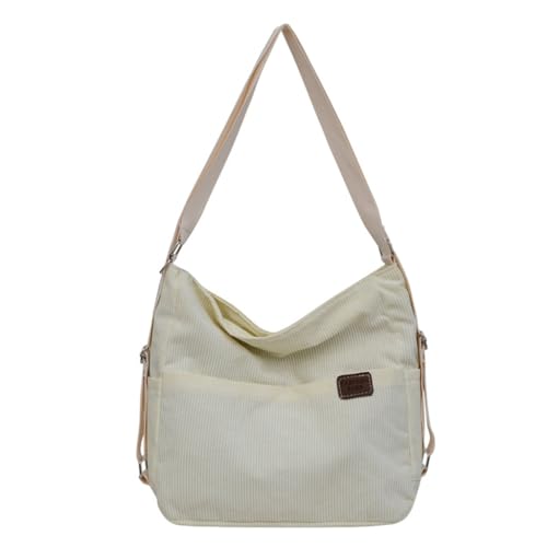 Sxett 2024 Umhängetaschen, Crossbody-Tasche für Mädchen, große Kapazität, Einkaufstasche, beige von Sxett