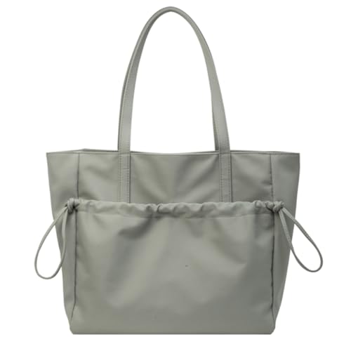 Sxett 2024 Umhängetaschen Große Kapazität Einkaufstasche Handtasche Nylon Tasche für Frauen Mädchen Büchertasche, grün von Sxett