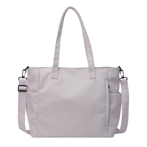 Sxett Messenger Bag Große Kapazität Schultasche Nylon Crossbody Umhängetaschen Spritzwassergeschützt Einkaufstasche für Mädchen Frauen Handtasche, violett von Sxett