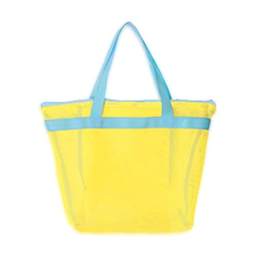 Sxett Netz-Strandtasche, große Kapazität, Strandspielzeugtasche, Reise-Kulturbeutel, Strandspielzeug, Aufbewahrungstasche, Sandspielzeugtasche für Familienurlaub von Sxett