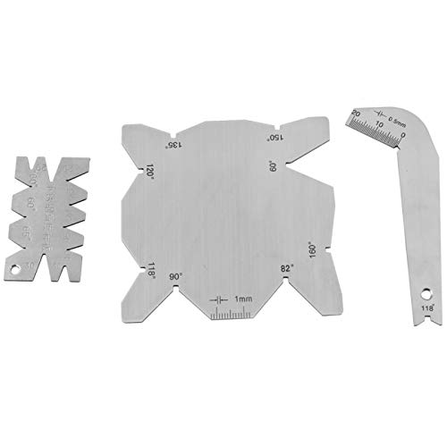 3 Pcs/Set Bohrwinkellehre, Edelstahl-Bohrer-Winkel-Inspektionslehre, Inspektionswerkzeug für Messerschärfer, Praktisches Edelstahl-Bohrer-Winkelmessgerät zur Winkelmessung 3 Pcs/Set Bohrwinkellehre, Edelstahl-Bohrer-Winkel-Inspektionslehre, Inspektionswerkzeug für Messerschärfer, Praktisches Edelstahl-Bohrer-Winkelmessgerät zur Winkelmessung von Sxhlseller