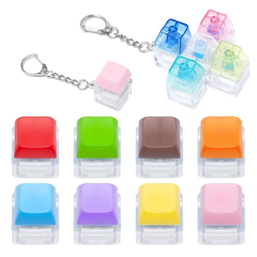 Sxutop 9 Stück Tastatur Schlüsselanhänger Fidget Spielzeug Tastenkappen Schlüsselanhänger Tastatur Fidget Clicker Tastatur-Schlüsselanhänger für Erwachsene und Kinder, 8 x 1-Tasten und 1 x 5-Tasten Sxutop 9 Stück Tastatur Schlüsselanhänger Fidget Spielzeug Tastenkappen Schlüsselanhänger Tastatur Fidget Clicker Tastatur-Schlüsselanhänger für Erwachsene und Kinder, 8 x 1-Tasten und 1 x 5-Tasten von Sxutop