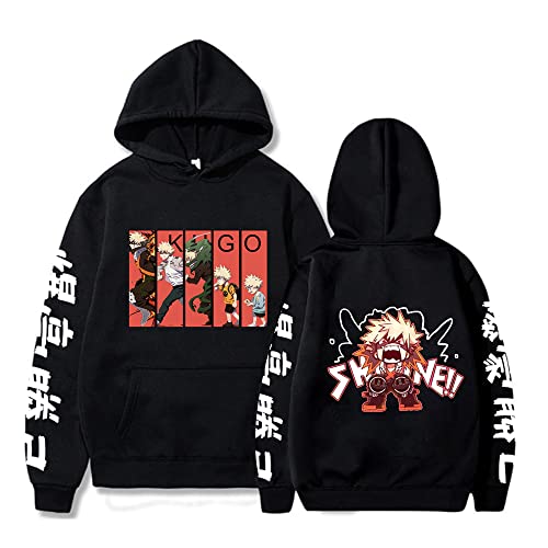 Sybnwnwm No Hero Academia Hoodie My Hero Academia Bakugou Katsuki Sweatshirts Kapuzenpullover Hoodies Sweatshirts Kapuzenpullover von Sybnwnwm