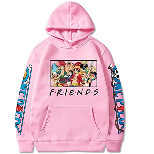 Sybnwnwm Unisex One Piece Hoodie Luffy Zoro Tony Tony Chopper Pullover Langarm Pulli Sweatshirts Kapuzenpullover von Sybnwnwm