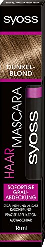 SYOSS Haar Mascara Dunkelblond, sofortige Grauabdeckung, 1er Pack (1 x 16 ml) von Syoss