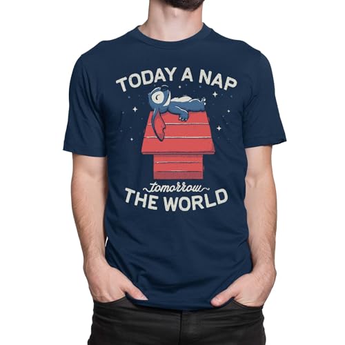 T-Nerds - Today a Nap Tomorrow The World - Herren T-Shirt 5XL - Navy von T-Nerds