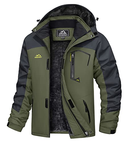 TACVASEN Herren Arbeitsjacke Winter Angeljacke Übergangsjacke Regenjacke Outdoorjacke Wasserdicht Atmungsaktiv Winddicht, Armeegrün, XXL TACVASEN Herren Arbeitsjacke Winter Angeljacke Übergangsjacke Regenjacke Outdoorjacke Wasserdicht Atmungsaktiv Winddicht, Armeegrün, XXL von TACVASEN