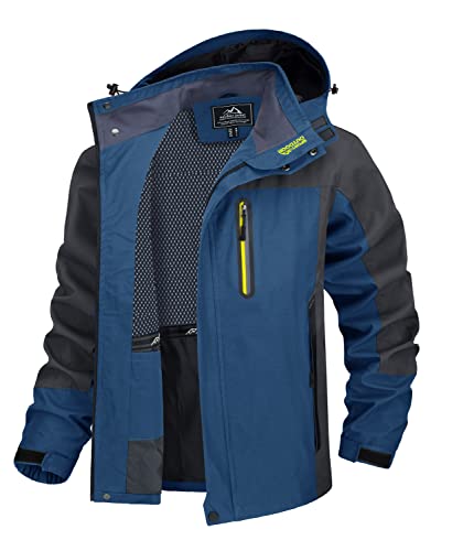 TACVASEN Softshelljacke Herren Wasserdicht Windjacke Leicht Regenjacke Fahrrad Übergangsjacke Outdoorjacke Trekkingjacke Atmungsaktiv Funktionsjacke Outdoor Wanderjacke (M, Denim Blau) TACVASEN Softshelljacke Herren Wasserdicht Windjacke Leicht Regenjacke Fahrrad Übergangsjacke Outdoorjacke Trekkingjacke Atmungsaktiv Funktionsjacke Outdoor Wanderjacke (M, Denim Blau) von TACVASEN