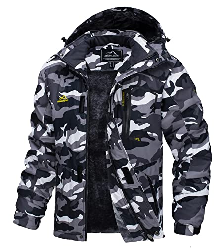 TACVASEN Herren Arbeitsjacke Winter Angeljacke Übergangsjacke Regenjacke Outdoorjacke Wasserdicht Atmungsaktiv Winddicht, Schwarz Camo, L TACVASEN Herren Arbeitsjacke Winter Angeljacke Übergangsjacke Regenjacke Outdoorjacke Wasserdicht Atmungsaktiv Winddicht, Schwarz Camo, L von TACVASEN
