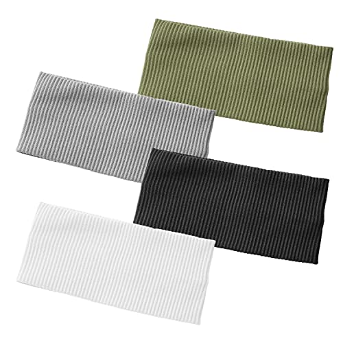 4 Stück elastische Stirnbänder, gestrickte Stirnbänder, schwarze elastische Stirnbänder, Sport-Stirnbänder, Yoga-Fitness-elastische Stirnbänder für Fitness, Yoga, Laufsport 4 Stück elastische Stirnbänder, gestrickte Stirnbänder, schwarze elastische Stirnbänder, Sport-Stirnbänder, Yoga-Fitness-elastische Stirnbänder für Fitness, Yoga, Laufsport von TAFACE