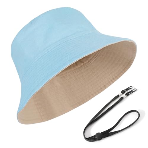 TAGVO XXL Fischerhut für Damen Herren, UPF50+ Reversibel Bucket Hats für Großen Kopf, Beidseitigen UV-Schutz Baumwolle Sonnenhut mit Breiter Krempe TAGVO XXL Fischerhut für Damen Herren, UPF50+ Reversibel Bucket Hats für Großen Kopf, Beidseitigen UV-Schutz Baumwolle Sonnenhut mit Breiter Krempe von TAGVO