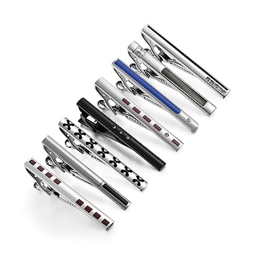 TAMSNDL Krawattenklammern Krawattenklammer-Set aus schwarzem Emaille mit Diamanten TAMSNDL Krawattenklammern Krawattenklammer-Set aus schwarzem Emaille mit Diamanten von TAMSNDL