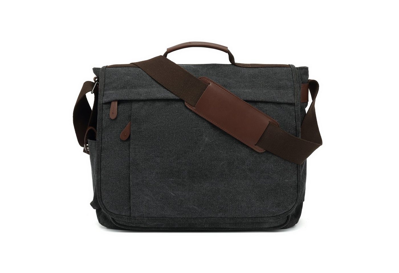 TAN.TOMI Messenger Bag Messenger Bags Umhängetaschen Herren aus Canvas Schultasche, A4 Laptoptasche für 15,6 Zoll Laptop Arbeitstasche Aktentasche Groß von TAN.TOMI